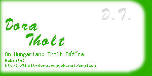 dora tholt business card